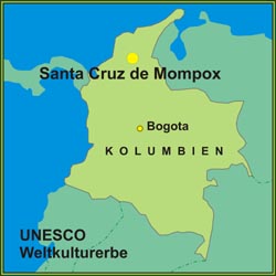 Historisches Zentrum von Santa Cruz de Mompox ist Teil des UNESCO Weltkulturerbe